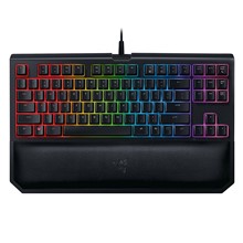 تصویر کیبورد مکانیکی مخصوص بازی ریزر مدل BlackWidow Tournament Edition Chroma V2 Green Switch