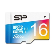 تصویر کارت حافظه microSDHC سیلیکون پاور مدل Color Elite کلاس 10 استاندارد UHC-I U1 سرعت 85MBps ظرفیت 16 گیگابایت