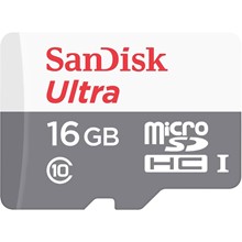 تصویر کارت حافظه microSDHC سن دیسک مدل Ultra کلاس 10 استاندارد UHS-I U1 سرعت 80MBps 533X ظرفیت 16 گیگابایت