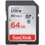 تصویر کارت حافظه SDXC سن دیسک مدل Ultra کلاس 10 استاندارد UHS-I U1 سرعت 80MBps 533X ظرفیت 64 گیگابایت