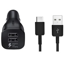 تصویر شارژر فندکی سامسونگ مدل EP-LN920CBEGWW همراه با کابل USB-C