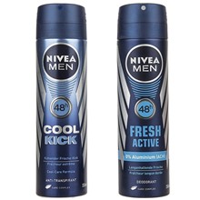 تصویر پک اسپری مردانه نیوآ مدل Fresh Active و Cool Kick حجم 150 میلی لیتر